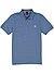 Polo-Shirt, Slim Fit, Baumwoll-Piqué, blau - blau