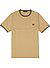 T-Shirt, Baumwolle, beige - stone-black