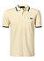 Polo-Shirt, Baumwoll-Piqué, creme - creme-navy