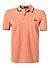 Polo-Shirt, Baumwoll-Piqué, orange - orange-dunkelgrün