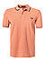 Polo-Shirt, Baumwoll-Piqué, orange - orange-dunkelgrün