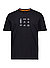 T-Shirt Matteo, Baumwolle, schwarz - schwarz