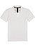 Polo-Shirt, Regular Fit, Baumwoll-Piqué, weiß - weiß