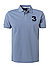 Polo-Shirt, Classic Fit, Baumwoll-Piqué, blau - blau
