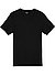T-Shirt, Baumwolle, schwarz - schwarz
