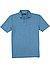 Polo-Shirt, Regular Fit, Baumwoll-Piqué, blau meliert - blau