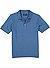 Polo-Shirt, Regular Fit, Bio Baumwoll-Strick, blau - blau