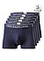 Trunks, Baumwoll-Stretch, navy - navy