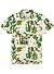 Polo-Shirt, Bio Baumwoll-Piqué, grün floral - grün