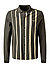 Polo-Shirt, Baumwoll-Piqué, oliv - olivgrün-creme