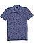 Polo-Shirt, Baumwoll-Jersey, blau floral - capriblau
