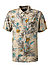 Kurzarmhemd, Regular Fit, Viskose, creme floral - creme