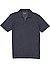 Polo-Shirt, Baumwoll-Jersey, graphit meliert - schiefergrau