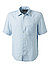 Kurzarmhemd, Regular Fit, Reines Leinen, hellblau - hellblau