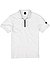 Zip-Polo, Slim Fit, Baumwoll-Jersey, weiß - weiss