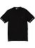 T-Shirt, Baumwolle, schwarz - schwarz