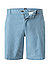 Shorts, Slim Fit, Baumwolle, mittelblau - mittelblau