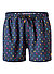 Badeshorts, Mikrofaser schnelltrocknend, nachtblau gemustert - nachtblau