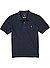 Polo-Shirt, Baumwoll-Piqué, tiefblau - tiefblaugrün