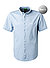 Kurzarmhemd, Regular Fit, Jersey, hellblau - hellblau-weiß