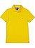 Polo-Shirt, Slim Fit, Bio Baumwoll-Piqué, gelb - gelb