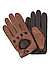 Autofahrer-Handschuhe, Hirschleder, bruan - braun