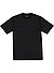 T-Shirt, Baumwolle, schwarz - schwarz