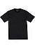 T-Shirt, Baumwolle, schwarz - schwarz