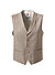 Weste Paddy, Slim Fit, Schurwolle, sand meliert - sand