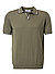 Polo-Shirt, Baumwoll-Strick, oliv - oliv