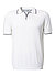 Polo-Shirt, Baumwoll-Strick, weiß - weiß
