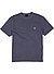 T-Shirt, Regular Fit, Baumwolle, blaugrau - blau-grau