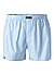 Boxershorts, Baumwolle, hellblau-weiß gestreift - blau