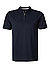 Zip-Polo, Baumwoll-Jersey geruchshemmend, navy - navy