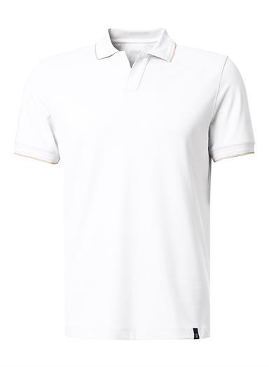 Polo-Shirt, Baumwoll-Jersey geruchshemmend, weiß