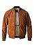 Lederblouson, Ziegenvelours, cognac - cognac