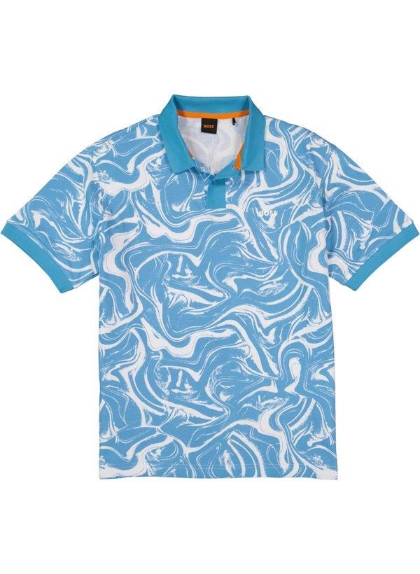 BOSS Orange Polo-Shirt Allover Ocean 50511565/100