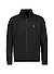 Sweatjacke, Baumwolle, schwarz - schwarz