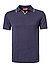 Polo-Shirt, Baumwoll-Strick, dunkelblau - dunkelblau