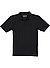 Polo-Shirt, Regular Fit, Bio Baumwoll-Strick, schwarz - schwarz