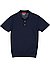 Polo-Shirt, Baumwoll-Strick, dunkelblau - nachtblau