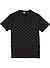 T-Shirt, Baumwolle, schwarz gemustert - schwarz