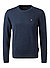 Pullover, Regular Fit, Baumwolle, dunkelblau - dunkelblau