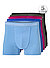 Trunks, Baumwoll-Stretch, blau, fuchsia, braun, schwarz - multicolor