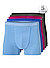 Trunks, Baumwoll-Stretch, blau, fuchsia, braun, schwarz - multicolor