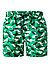 Badeshorts, Mikrofaser, apfelgrün gemustert - grün