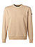 Sweatshirt, Baumwolle, beige - beige