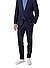 Hose, Slim Fit, Schurwolle-Leinen, dunkelblau meliert - dunkelblau