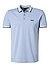 Polo-Shirt, Regular Fit, Baumwoll-Piqué, mittelblau - himmelblau