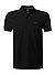 Polo-Shirt, Regular Fit, Baumwoll-Piqué, schwarz - schwarz